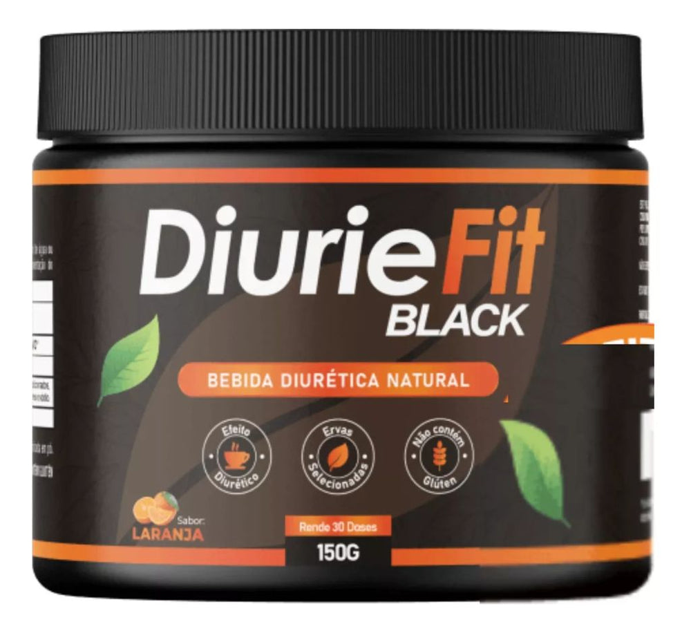 DiurieFit Black Original 30 Doses - Pó Emagrecedor