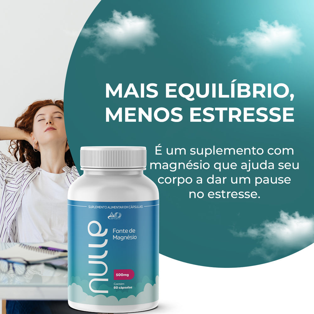 Magnésio Nulle em Pó 30 Doses Sabor Pink Lemonade
